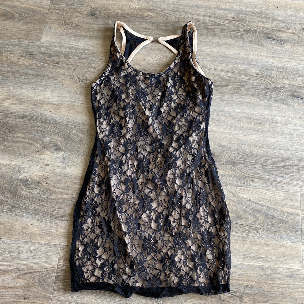 Lace mini dress